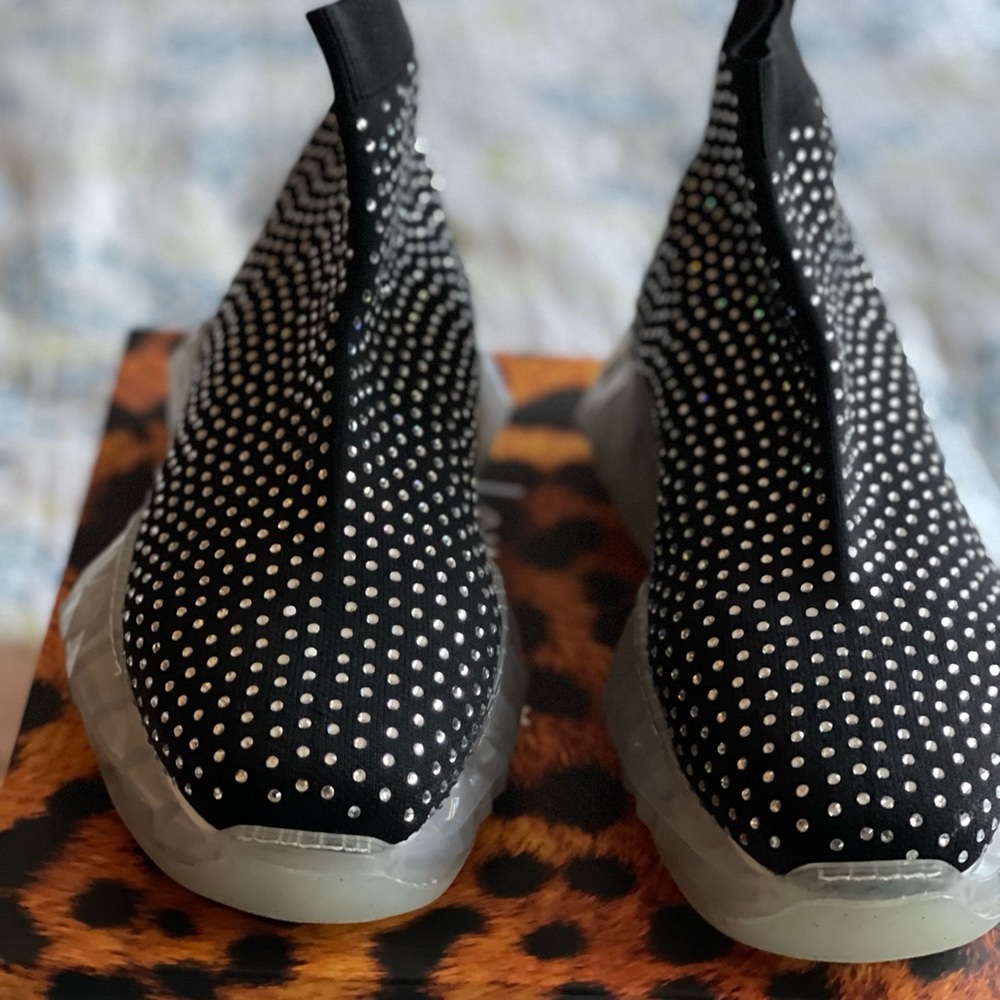 New. Blinged out fashion platform sneakers